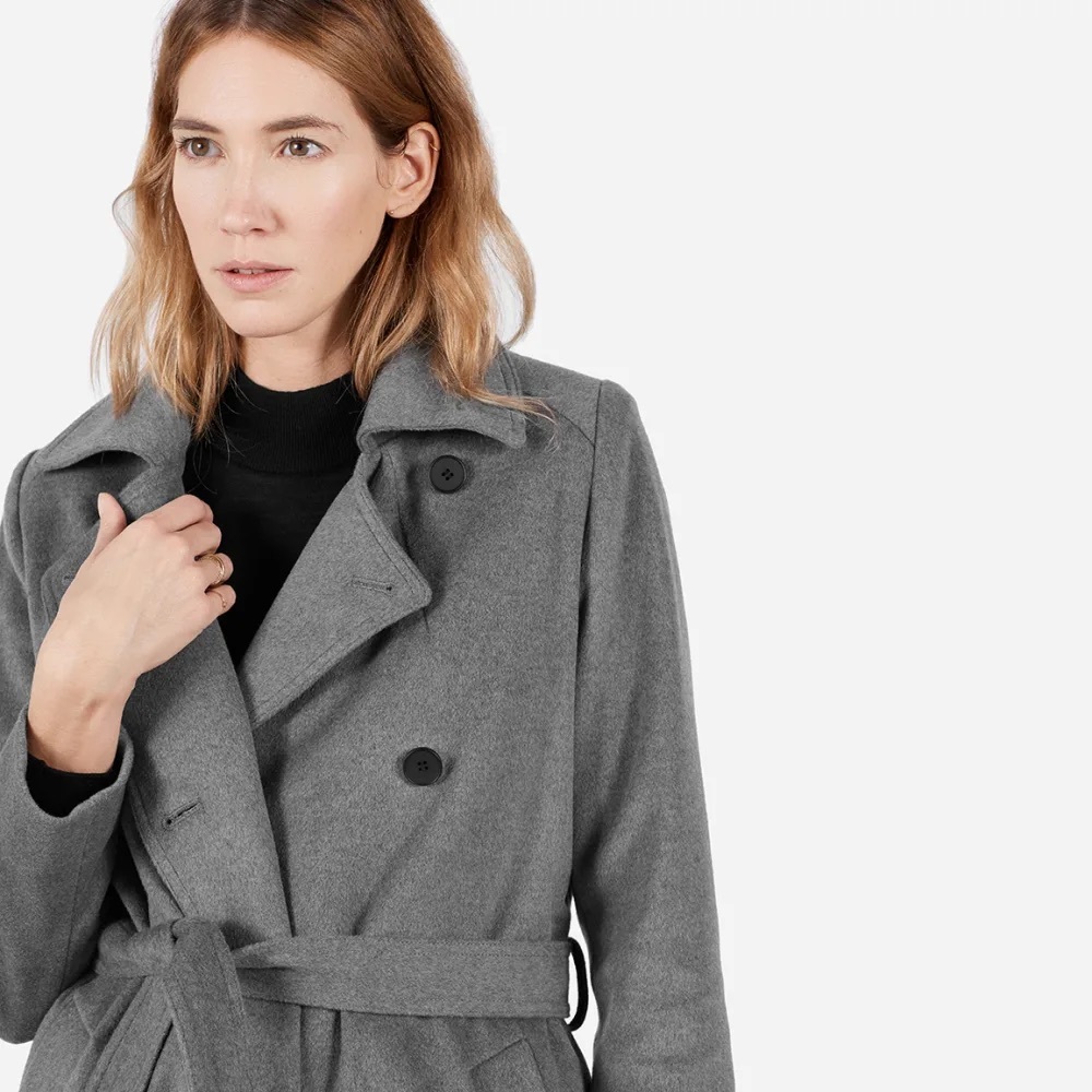 EVERLANE WOOL TRENCH XS